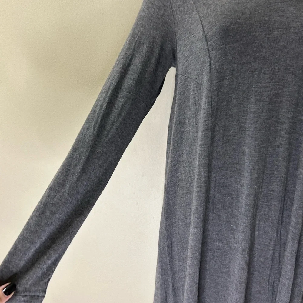 Source Unknown Gray Long Sleeve Dress